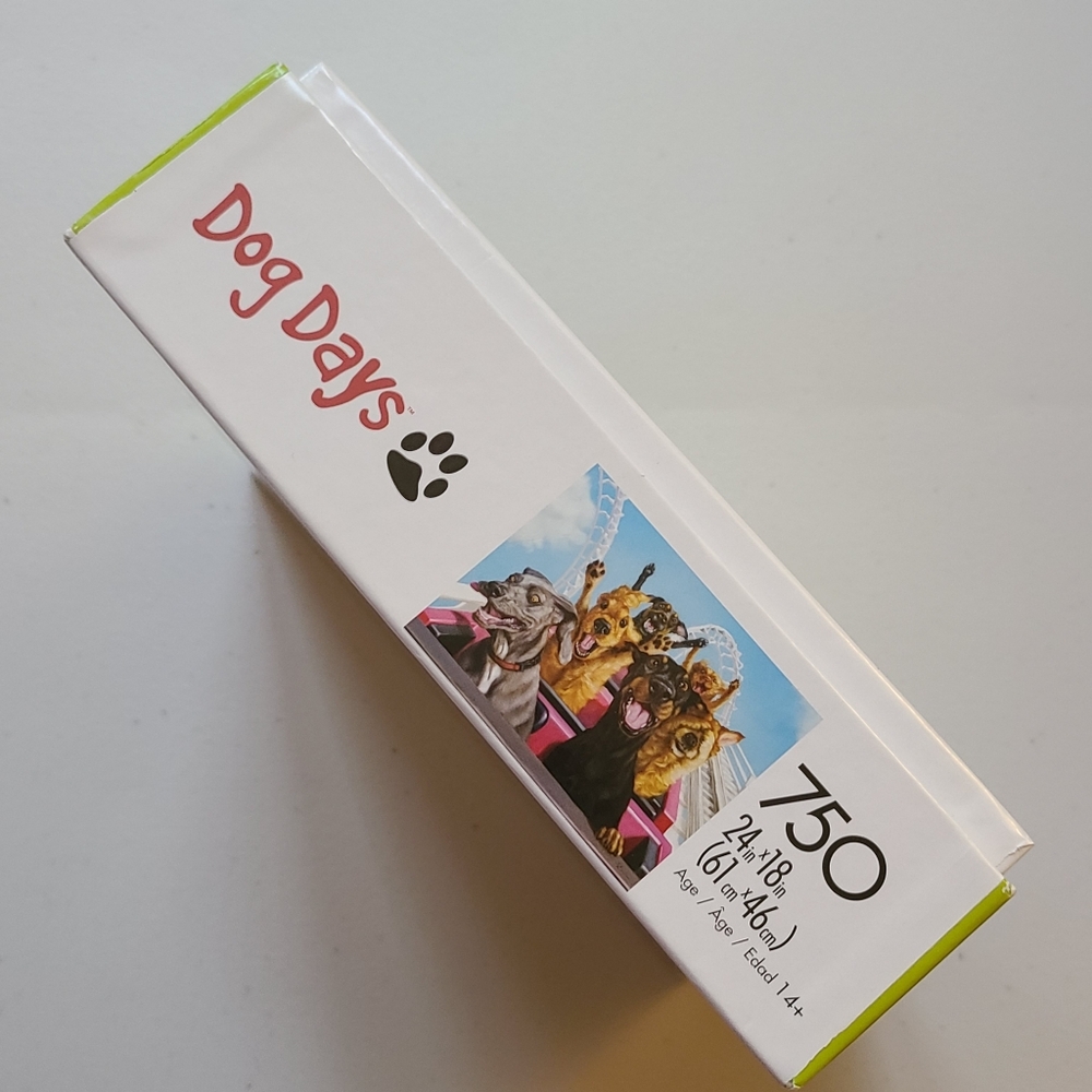 Dog Days Roller Coaster Fun Buffalo     Puzzle USA David Bitton 750 Pcs & Poster - Picture 3 of 5